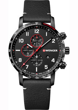 Швейцарские наручные  мужские часы Wenger 01.1543.106. Коллекция Attitude