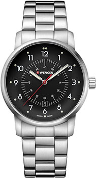 Швейцарские наручные  мужские часы Wenger 01.1641.116. Коллекция Avenue