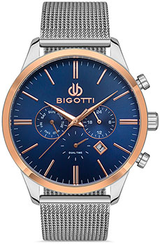 fashion наручные  мужские часы BIGOTTI BG.1.10384-3. Коллекция Milano - фото 1