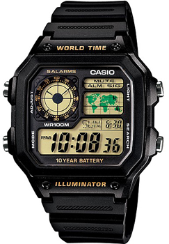 Часы Casio Digital AE-1200WH-1B