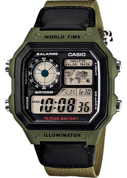 Часы Casio Digital AE-1200WHB-3B