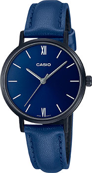 Японские наручные  женские часы Casio LTP-VT02BL-2A. Коллекция Analog - фото 1