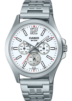 Японские наручные  мужские часы Casio MTP-E350D-7B. Коллекция Analog - фото 1